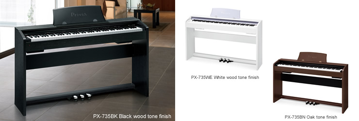 PX-735BK/WE/BN - Privia Digital Pianos - Electronic Musical