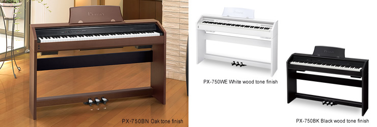 PX-750BK/WE/BN - Privia Digital Pianos - Electronic Musical