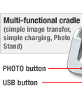 Multi-functional cradle(simple image transfer, simple charging, Photo Stand)