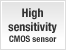 High sensitivity CMOS sensor