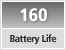 Battery Life Approx. 160 still images