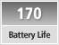 Battery Life Approx. 170 still images