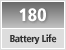 Battery Life Approx. 180 still images