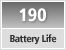 Battery Life Approx. 190 still images