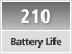Battery Life Approx. 210 still images