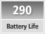 Battery Life Approx. 290 still images