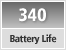 Battery Life Approx. 340 still images