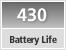 Battery Life Approx. 430 still images