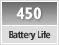 Battery Life Approx. 450 still images