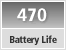 Battery Life Approx. 470 still images