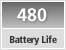 Battery Life Approx. 480 still images