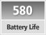 Battery Life Approx. 580 still images