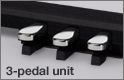 Integrated stand and 3-pedal unit