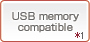 USB memory compatible