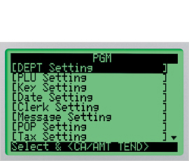 Program setting screen