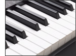 Teclado estilo piano e resposta ao toque