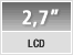 2,7 Pulgadas LCD