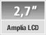 Amplia LCD de 2,7 Pulgadas