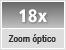 Zoom óptico de 18X