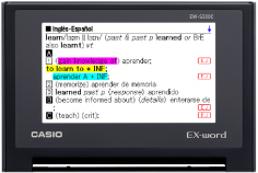 Casio EW-S3100 Diccionario electrónico 5 idiomas